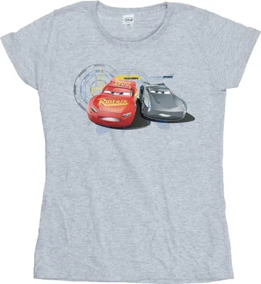 Produktbild von Disney - "Cars Lightning Vs Storm" T-Shirt für Damen BI13924 (S) (Grau)
