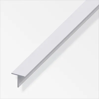 Produktbild von alfer T-Profil 1 m, 20 x 20 x 1.5 mm Aluminium eloxiert silber