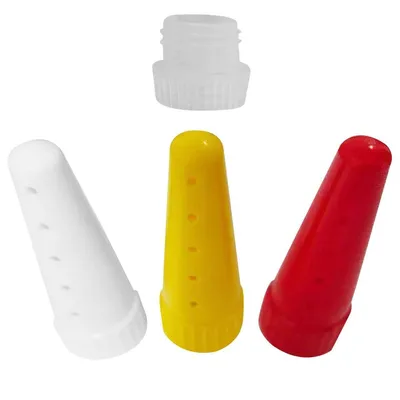 Produktbild von Spritzbeutel-Aufsatz Set, 3-teiliges BBQ Ketchup-Quetschflaschen- & Sirupspender-Set, ideal für Ketchup, Salate & BBQ-Saucen