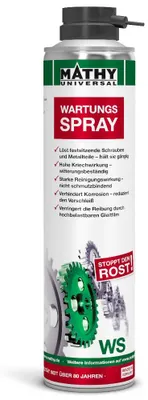 Produktbild von Wartungsspray 300 ml, kriechfähig, haftstark, O-Ring-verträglich, Temperaturbereich -25 °C bis +150 °C