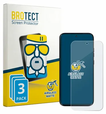Produktbild von 3x BROTECT Entspiegelungs Schutzglas für Motorola Moto G Max Schutzfolie Panzer Folie Glas Display Schutz matt