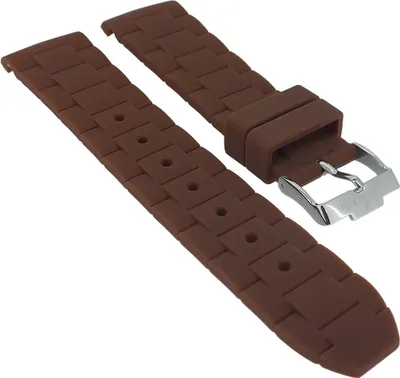 Produktbild von Jacques Lemans Rome Sport Uhrenarmband Silikon braun → 1-1622 1-1586