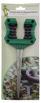 Produktbild von 6er-Set Umlenkrollen für Gartenschlauch mit 2 Rollen und Erdspieß Schlauchhalter