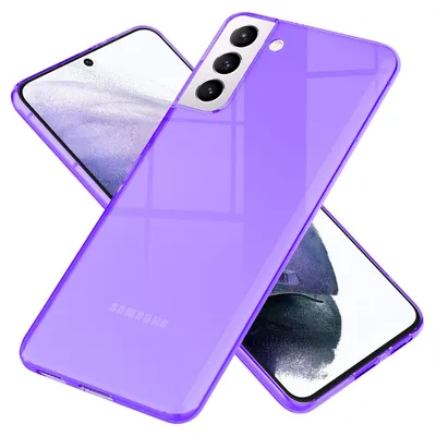 Immagine prodotto di NALIA Neon Custodia per cellulare per Samsung Galaxy S21+, Custodia in silicone trasparente con copertura viola