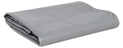 Produktbild von Wasserdichte Abdeckplane, Gewebeplane, Bauplane, Allzweckplane, Gartenplane, 650 g/m² 1,5 x 10 m Grau