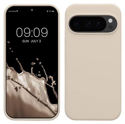 Produktbild von kwmobile Handyhülle für Google Pixel 10 / Pixel 10 Pro Hülle - Case Silikon - Kabelloses Laden - Schutzhülle Cover in Creme matt