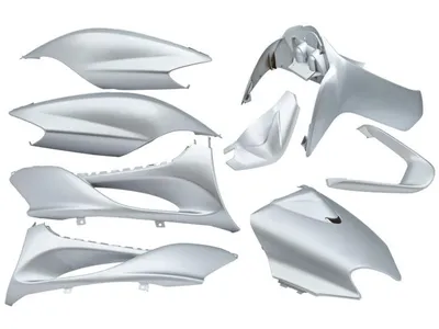 Produktbild von Verkleidungsset 9-Teilig Edge für Yamaha Jog R/ MBK Machg - metallisches Silber