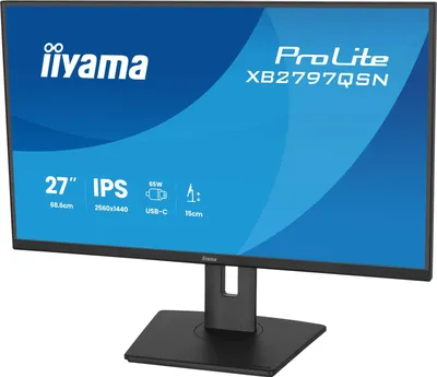Produktbild von IIYAMA TFT XB2797QSN 68.5cm IPS 27''/2560x1440/DP/HDMI/USB-Hub/USB-C