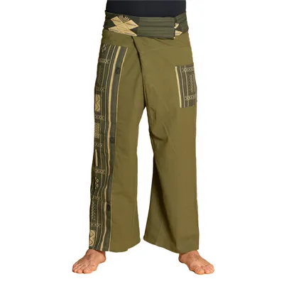 Produktbild von PANASIAM Thai Fischerhose | 100% Baumwolle | Wickelhose, Yoga, Tai Chi | FAIR