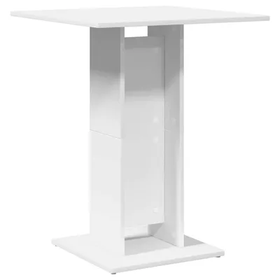 A white bistrot table on a white background.