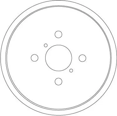 Produktbild von 2x TRW Bremstrommel DB4551 für TOYOTA Yaris Schrägheck (_P9_)