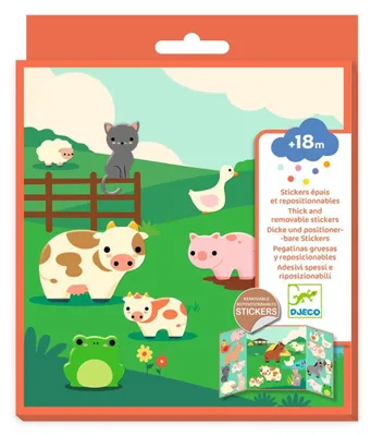 Zdjęcie produktu dla Naklejki Djeco: Zwierzęta z farmy