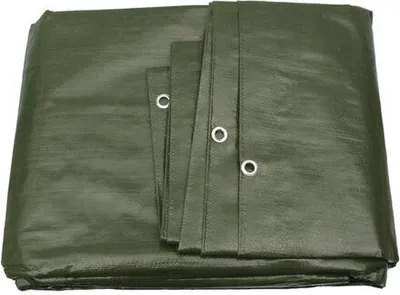 Produktbild von Abdeckplanen G.F. Top Line 260g/m2 Grün 5m x 6m = 30m2 zum universellen Gebrauch mit Metallösen