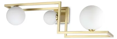 Produktbild von Zeitgenössische Deckenlampe Ecke Metall Messing 3 Lichter G9 3W 3000K Warmes Licht