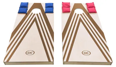 Produktbild von AXI Cornhole-Set Plus mit 2 Holzbrettern - Beanbag-Wurfspiel für drinnen und draußen - inklusive 8 Cornhole-Säckchen und Tragetasche -