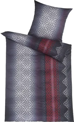 Produktbild von Optidream Mikrofaser Bettwäsche 135 x 200 cm Bettbezug Kopfkissenbezug 80 x 80 cm Kayla-rot rot
