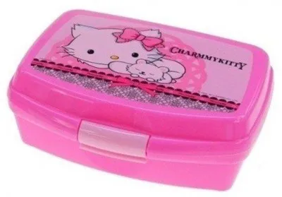 Produktbild von Derform Hello Kitty Brotdose Kinder Mädchen Pink 16x12x6 cm