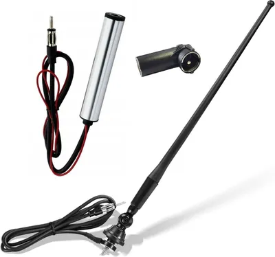 Produktbild von Flexible KFZ Auto Kotflügel Antenne mit Verstärker Radio Antenne Winkelstecker