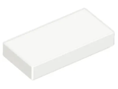 Immagine prodotto di Mattonelle Lego® 1x2 3069 - 1 pezzo bianco