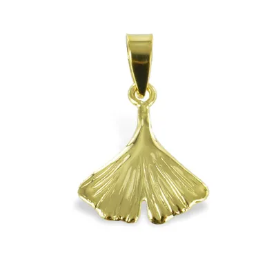 Produktbild von Ginkgoblatt Anhänger Gold 333 Ginkgo