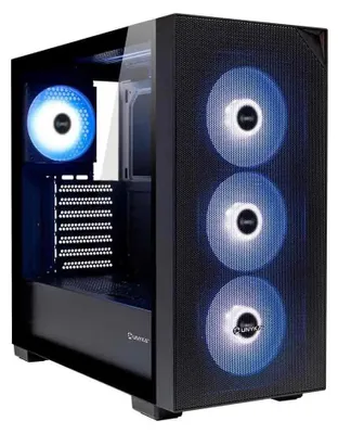 Image de UNYKAch Revelat MESH Black, Midi Tower, PC, Black, ATX, Micro ATX, ABS (acrylonitrile-butadiène-styrène), SGCC, Gaming