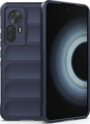 Produktbild von Mobigear Bumpy  Xiaomi 12T Hülle Flexibles TPU Backcover - Dunkelblau
