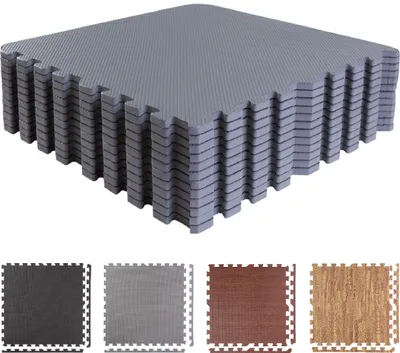 Produktbild von BodenMax® Schutzmatten Set 58x58cm mit10 mm Stärke- grau (12 Stück)