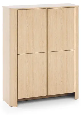 Immagine prodotto di Cassettiera alta Bari 103x39x132cm 2 ante colore selezionabile, rovere Vicenza