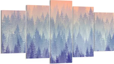 Produktbild von Bild auf Leinwand - Leinwandbild - Wald Baum Natur - 160x85cm - Wand Bild - Wanddeko - Wandbilder - Leinwanddruck - Bilder - Kunstdruck - Wanddekoration - Leinwand bilder - Wandkunst - EA160x85-3929
