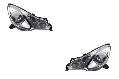 Produktbild von Johns, Scheinwerfer Halogen passend für Citroen C3 DS3 11/2009- H7 H1 Satz Links Rechts 1606930980 6208S9 6208Y0 00006208Y0 1606931680 1606930680 6206