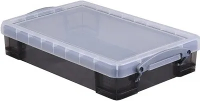 Produktbild von Really Useful Box - Box opbergdoos 4 liter, transparant gerookt