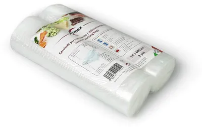 Immagine prodotto di Rotolo per sottovuoto - 20 x 600 cm - 2 rotoli - Senza BPA - Riutilizzabile per alimenti