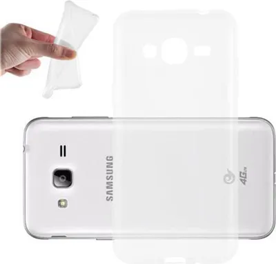 Produktbild von Cadorabo Hülle für Samsung Galaxy J3 2016 Schutz Hülle in Transparent Schutzhülle TPU Silikon Cover Etui Case