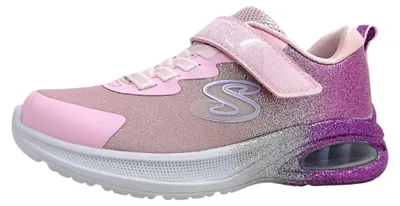 Produktbild von Skechers Microspec Max Advance Kinderschuhe Mädchen Halbschuhe Klettschuh Rosa Freizeit