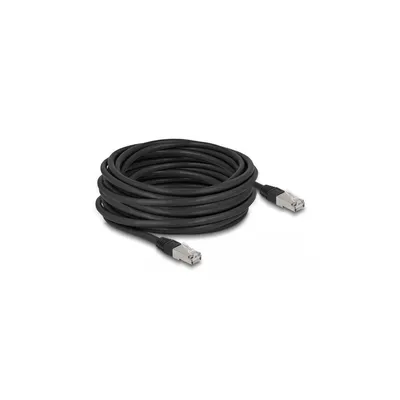 Produktbild von Delock RJ45 Netzwerkkabel Cat.6A S/FTP PE Outdoor 10 m schwarz