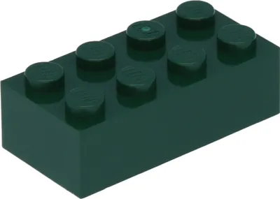 Obrázek produktu pro 100x LEGO kostky 2x4, tmavě zelené
