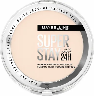 Image de Maybelline, Superstay 24H, Compact Foundation, 03, Transparent, 9 g
