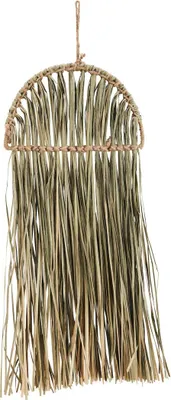 Produktbild von Boho-Wanddeko aus Dekogras, Maße ca. 55x24cm | Seegras-Wanddeko