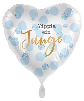 Produktbild von Yippie ein Junge Folienballon 45cm