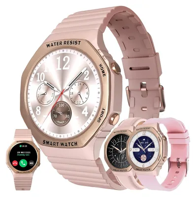 Produktbild von Damen-Smartwatch mit Telefonfunktion, 1,32-Zoll-Bildschirm, 123 Sportmodi,Aktivitätstracker 5ATM mit Schlafüberwachung,Schrittzähler für Android iOS