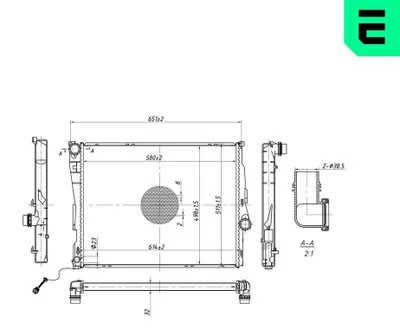 Obrázok produktu pre ERA 673169 Chladič vody Motorový chladič pre BMW X3 (E83)