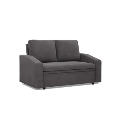 Produktbild von Sofa mit Schlaffunktion NEO, Wohnzimmer Sofa 148x87cm, Cord, Dunkelgrau