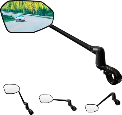 Produktbild von Fahrradspiegel mit drehbarer Funktion für Fahrrad und Roller - Einstellbarer Rückspiegel