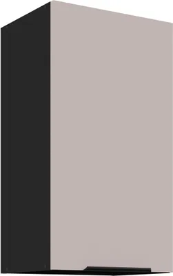 Produktbild von Küchen Hängeschrank 40 cm Küche ARONA Kaschmir beige matt + Schwarz matt Küchenzeile Küchenblock Küche Einbauküche