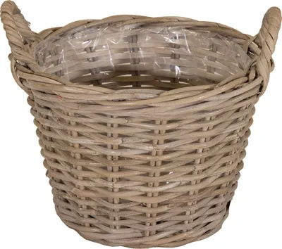 Produktbild von Weidekorb mit Henkel "Potato" | Weidekorb groß 39 cm Pflanzkorb Weide | Handgefertigter Weidekorb für Bepflanzung und Aufbewahrung