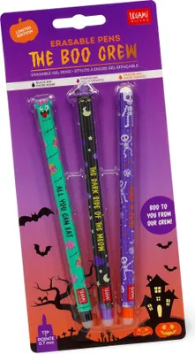 Produktbild von LEGAMI löschbare Gel Stifte 3er Set The Boo Crew - Halloween - ZOOMBIE SKELETON KITTY