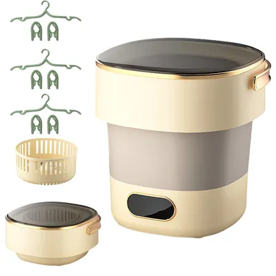 Imagen del producto de Mini lavadora con centrifugadora, de 15 litros, portátil, para la cocina