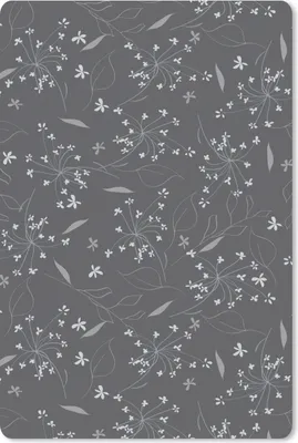 Produktbild von MuchoWow® Mauspad Mousepad Blumen - Weiß - Muster 18x27 cm - Mousepads - Maus Mat - Pad - Mausunterlage