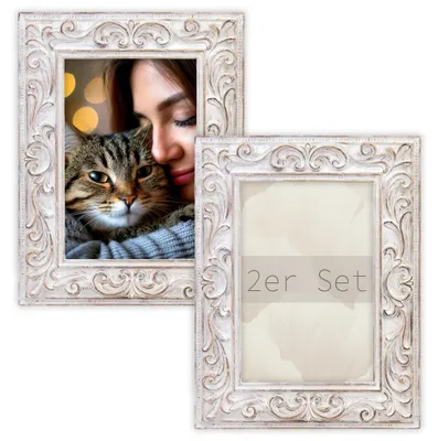 Produktbild von Vintage Bilderrahmen Set Rechteckig, 10x15 cm aus Harz