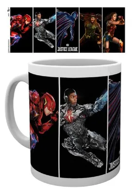 Produktbild von Justice League Movie Keramiktasse - Characters (320 ml)
